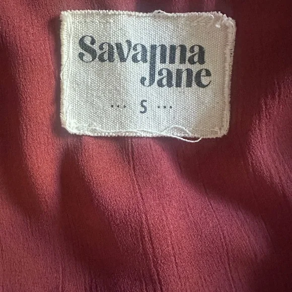 Savanna Jane Women’s Terracotta Embroidered Babydoll Rust Blouse S - Picture 9 of 10